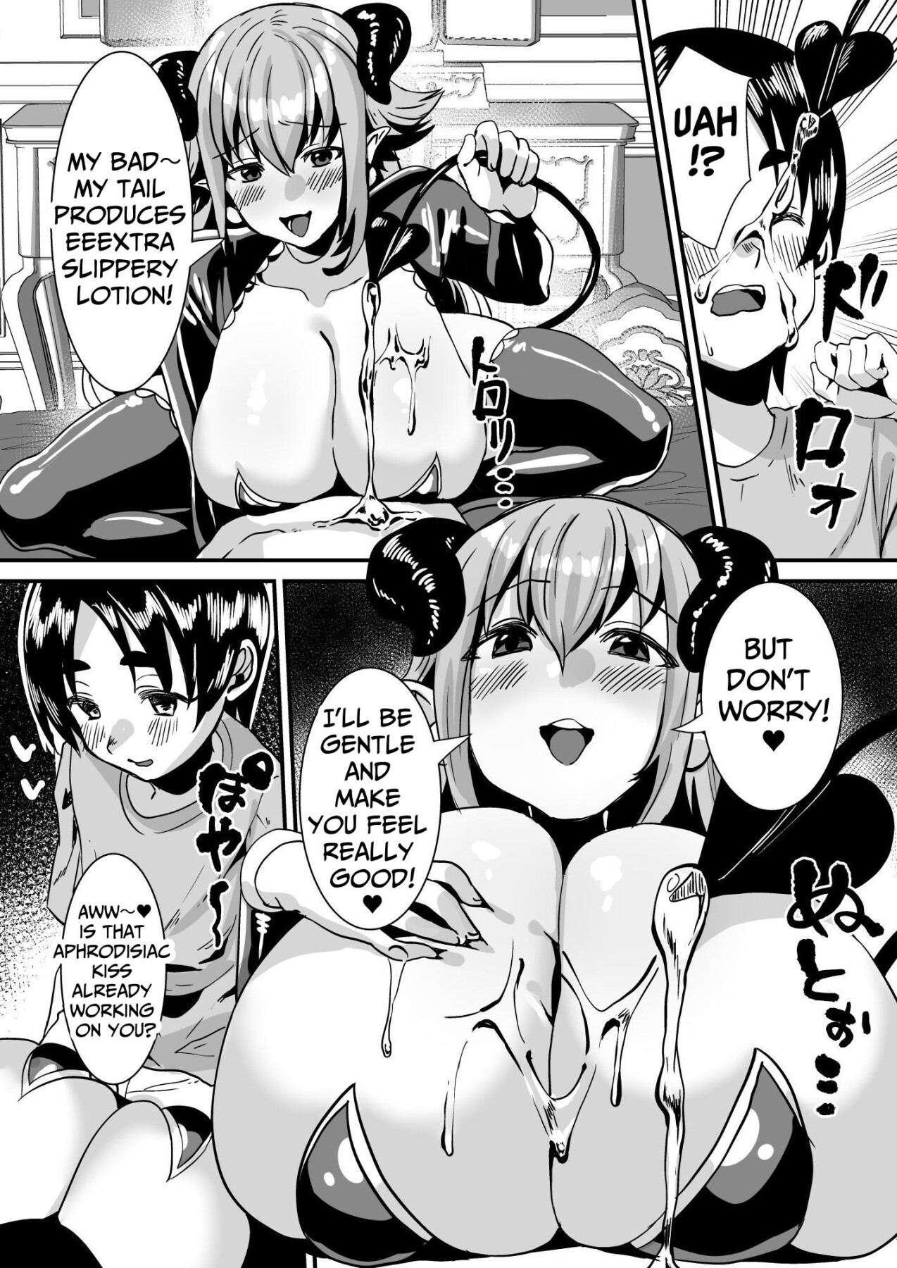 Hentai Manga Comic-Lotion Succubus' Slippery Lewd Dream-Read-10